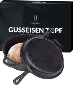 Chefarone Gietijzeren Pan - 2-in-1 Braadpan Inclusief Deksel - Geschikt Voor Alle Warmtebronnen 22 Chefarone Gietijzeren Pan - 2-in-1 Braadpan Inclusief Deksel - Geschikt Voor Alle Warmtebronnen -Eersteklas Kookgereiwinkel 1034x1200 1