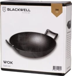 Blackwell Wadjan Wokpan - Gietijzer - 36 Cm - Zwart -Eersteklas Kookgereiwinkel 1123x1200