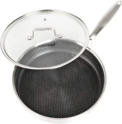 Honingraat Heavy Duty Anti-aanbak Koekenpan - Steelpan - Wok - Met Deksel 30 Cm - Gas - Elektrisch - Inductie - Oven 19 Honingraat Heavy Duty Anti-aanbak Koekenpan - Steelpan - Wok - Met Deksel 30 Cm - Gas - Elektrisch - Inductie - Oven -Eersteklas Kookgereiwinkel 1179x1200 1