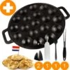 YUGN BLACK Poffertjespan Poffertjesmaker 6 Delige Set - 19 Poffertjes Incl Doseerfles Kwast Poffertjesvork Siliconen Ovenwanten - Platte Onderkant Poffertjespan Inductie Poffertjespan Elektrisch - Cadeau Tip 2 YUGN BLACK Poffertjespan Poffertjesmaker 6 Delige Set - 19 Poffertjes Incl Doseerfles Kwast Poffertjesvork Siliconen Ovenwanten - Platte Onderkant Poffertjespan Inductie Poffertjespan Elektrisch - Cadeau Tip -Eersteklas Kookgereiwinkel 1196x1200 6