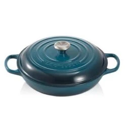 Le Creuset Braadpan Campagnard Signature Deep Teal - ø 30 Cm / 3.5 Liter -Eersteklas Kookgereiwinkel 1197x1200 7
