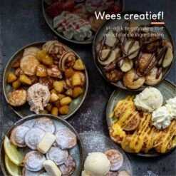 Ocina Poffertjespan – Combo Pack – 19 Poffertjes – Poffertjesmaker – Poffertjespan Inductie – Poffertjespan Electrisch – Gietijzeren Pan - Inclusief Doseerfles, Handvaten, 6x Poffertjesvorken En Invetkwast – Gratis Receptenboek 19 Ocina Poffertjespan – Combo Pack – 19 Poffertjes – Poffertjesmaker – Poffertjespan Inductie – Poffertjespan Electrisch – Gietijzeren Pan - Inclusief Doseerfles, Handvaten, 6x Poffertjesvorken En Invetkwast – Gratis Receptenboek -Eersteklas Kookgereiwinkel 1198x1200 28