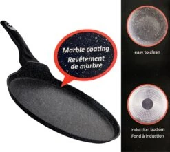 Pannenkoekenpan Antiaanbak - Inductie Marmer - 28cm