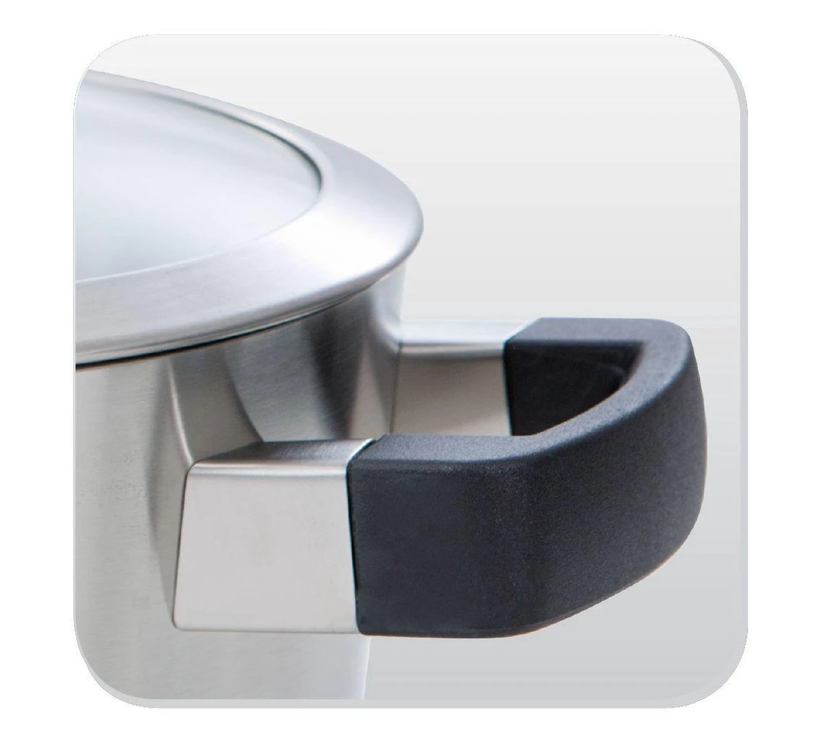 BK Conical Cool Glas Pannenset - 4-delig - RVS - Glazen Deksel - Inductie 9 BK Conical Cool Glas Pannenset - 4-delig - RVS - Glazen Deksel - Inductie - Afbeelding 7