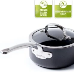 GreenPan Barcelona Infinity Pro Hapjespan Met Deksel 30cm - Zwart - Inductie - PFAS-vrij -Eersteklas Kookgereiwinkel 1200x1162 2