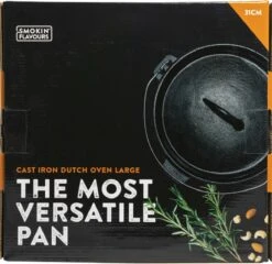 Merkloos Dutch Oven Medium Smokin' Flavours -Eersteklas Kookgereiwinkel 1200x1166 3