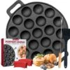 MM Brands Poffertjespan - Poffertjesmaker - Inductie / Oven / BBQ - Inclusief Handvat, Borstel En Vorken 2 MM Brands Poffertjespan - Poffertjesmaker - Inductie / Oven / BBQ - Inclusief Handvat, Borstel En Vorken -Eersteklas Kookgereiwinkel 1200x1173