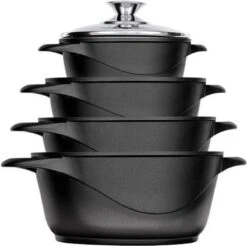 Smile 10-delige Pannenset - Type MGK-12 - Zwart