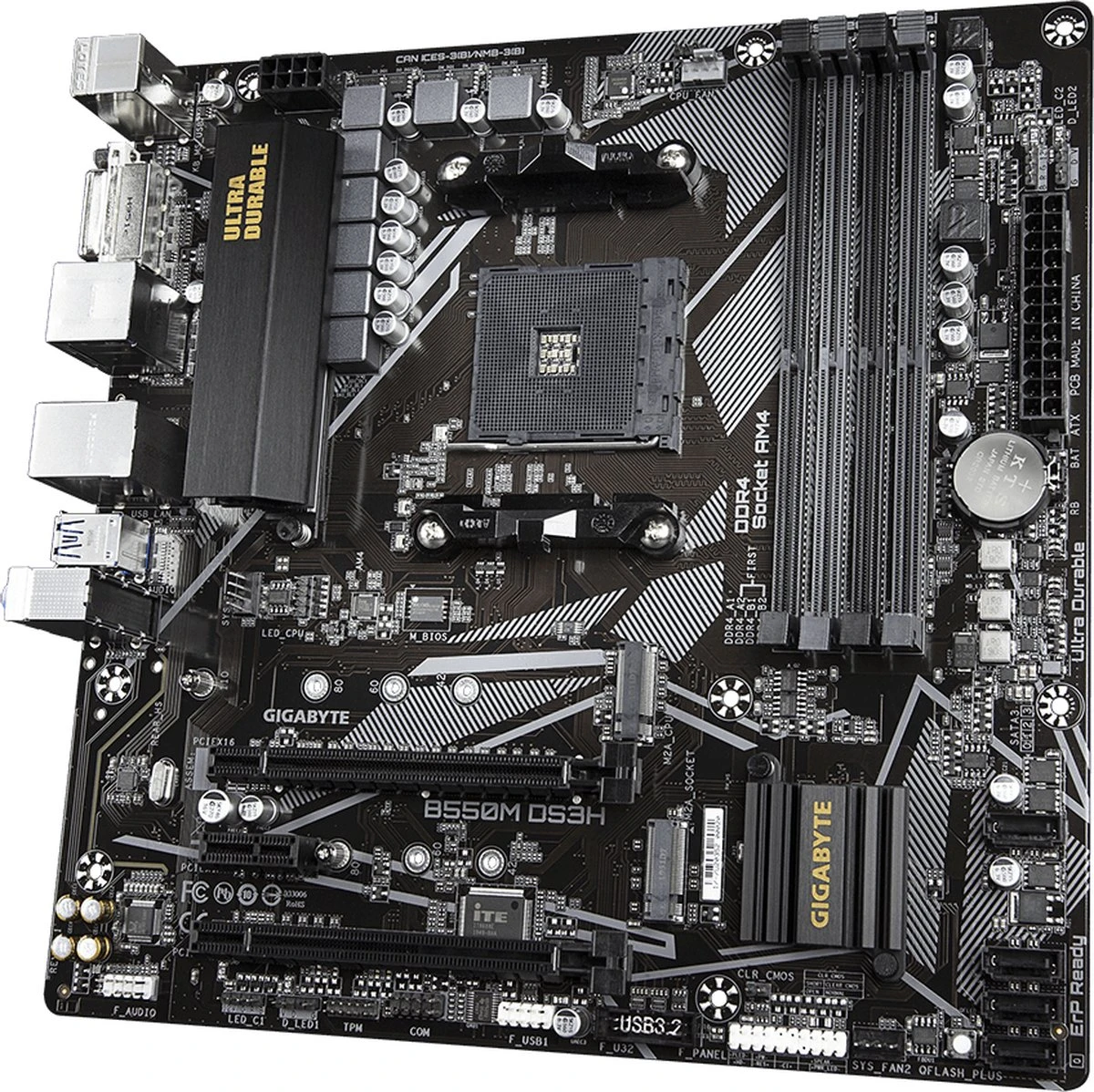 Gigabyte B550M DS3H AMD B550 Socket AM4 Micro ATX 7 Gigabyte B550M DS3H AMD B550 Socket AM4 Micro ATX - Afbeelding 5