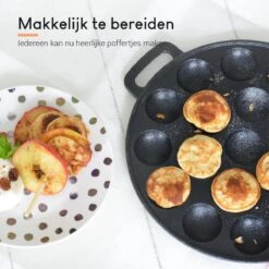 Ocina Poffertjespan – Combo Pack – 19 Poffertjes – Poffertjesmaker – Poffertjespan Inductie – Poffertjespan Electrisch – Gietijzeren Pan - Inclusief Doseerfles, Handvaten, 6x Poffertjesvorken En Invetkwast – Gratis Receptenboek 20 Ocina Poffertjespan – Combo Pack – 19 Poffertjes – Poffertjesmaker – Poffertjespan Inductie – Poffertjespan Electrisch – Gietijzeren Pan - Inclusief Doseerfles, Handvaten, 6x Poffertjesvorken En Invetkwast – Gratis Receptenboek -Eersteklas Kookgereiwinkel 1200x1198 30