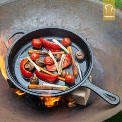 Chefarone Gietijzeren Pan - 2-in-1 Braadpan Inclusief Deksel - Geschikt Voor Alle Warmtebronnen 21 Chefarone Gietijzeren Pan - 2-in-1 Braadpan Inclusief Deksel - Geschikt Voor Alle Warmtebronnen -Eersteklas Kookgereiwinkel 1200x1200 1036
