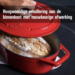 Daumonet Bocuse Rouge Gietijzeren Braadpan - Sudderpan Kersen Rood - Ovaal - Ø 29 Cm - 3 Liter - PFAS & PFOA Vrij - Emaille - Geschikt Voor Alle Warmtebronnen - Elektrisch - Gas - Halogeen - Inductie - Keramisch - Vaatwasserbestendig 20 Daumonet Bocuse Rouge Gietijzeren Braadpan - Sudderpan Kersen Rood - Ovaal - Ø 29 Cm - 3 Liter - PFAS & PFOA Vrij - Emaille - Geschikt Voor Alle Warmtebronnen - Elektrisch - Gas - Halogeen - Inductie - Keramisch - Vaatwasserbestendig -Eersteklas Kookgereiwinkel 1200x1200 1051