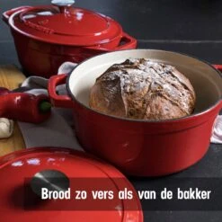 Daumonet Carême Rouge Gietijzeren Braadpan - Sudderpan Kersen Rood - Rond - Ø26 Cm - 4,4 Liter - PFAS & PFOA Vrij - Emaille - Geschikt Voor Alle Warmtebronnen - Elektrisch - Gas - Halogeen - Inductie - Keramisch - Vaatwasserbestendig 13 Daumonet Carême Rouge Gietijzeren Braadpan - Sudderpan Kersen Rood - Rond - Ø26 Cm - 4,4 Liter - PFAS & PFOA Vrij - Emaille - Geschikt Voor Alle Warmtebronnen - Elektrisch - Gas - Halogeen - Inductie - Keramisch - Vaatwasserbestendig -Eersteklas Kookgereiwinkel 1200x1200 1064
