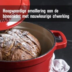 Daumonet Carême Rouge Gietijzeren Braadpan - Sudderpan Kersen Rood - Rond - Ø26 Cm - 4,4 Liter - PFAS & PFOA Vrij - Emaille - Geschikt Voor Alle Warmtebronnen - Elektrisch - Gas - Halogeen - Inductie - Keramisch - Vaatwasserbestendig 20 Daumonet Carême Rouge Gietijzeren Braadpan - Sudderpan Kersen Rood - Rond - Ø26 Cm - 4,4 Liter - PFAS & PFOA Vrij - Emaille - Geschikt Voor Alle Warmtebronnen - Elektrisch - Gas - Halogeen - Inductie - Keramisch - Vaatwasserbestendig -Eersteklas Kookgereiwinkel 1200x1200 1070