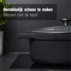 Gietijzeren Braadpan - Sudderpan Zwart Van Daumonet - Ovaal - Ø 29 Cm - 3 Liter - 100% PFAS & PFOA Vrij - Emaille - Geschikt Voor Alle Warmtebronnen - Elektrisch - Gas - Halogeen - Inductie - Keramisch - Vaatwasserbestendig 18 Gietijzeren Braadpan - Sudderpan Zwart Van Daumonet - Ovaal - Ø 29 Cm - 3 Liter - 100% PFAS & PFOA Vrij - Emaille - Geschikt Voor Alle Warmtebronnen - Elektrisch - Gas - Halogeen - Inductie - Keramisch - Vaatwasserbestendig -Eersteklas Kookgereiwinkel 1200x1200 1078