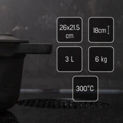 Gietijzeren Braadpan - Sudderpan Zwart Van Daumonet - Ovaal - Ø 29 Cm - 3 Liter - 100% PFAS & PFOA Vrij - Emaille - Geschikt Voor Alle Warmtebronnen - Elektrisch - Gas - Halogeen - Inductie - Keramisch - Vaatwasserbestendig 20 Gietijzeren Braadpan - Sudderpan Zwart Van Daumonet - Ovaal - Ø 29 Cm - 3 Liter - 100% PFAS & PFOA Vrij - Emaille - Geschikt Voor Alle Warmtebronnen - Elektrisch - Gas - Halogeen - Inductie - Keramisch - Vaatwasserbestendig -Eersteklas Kookgereiwinkel 1200x1200 1080