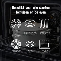 Daumonet Carême Blanc Gietijzeren Braadpan - Sudderpan Wit - Rond - Ø 26 Cm - 4,4 Liter - 100% PFAS & PFOA Vrij - Emaille - Geschikt Voor Alle Warmtebronnen - Elektrisch - Gas - Halogeen - Inductie - Keramisch - Vaatwasserbestendig 19 Daumonet Carême Blanc Gietijzeren Braadpan - Sudderpan Wit - Rond - Ø 26 Cm - 4,4 Liter - 100% PFAS & PFOA Vrij - Emaille - Geschikt Voor Alle Warmtebronnen - Elektrisch - Gas - Halogeen - Inductie - Keramisch - Vaatwasserbestendig -Eersteklas Kookgereiwinkel 1200x1200 1137