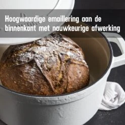 Daumonet Carême Blanc Gietijzeren Braadpan - Sudderpan Wit - Rond - Ø 26 Cm - 4,4 Liter - 100% PFAS & PFOA Vrij - Emaille - Geschikt Voor Alle Warmtebronnen - Elektrisch - Gas - Halogeen - Inductie - Keramisch - Vaatwasserbestendig 21 Daumonet Carême Blanc Gietijzeren Braadpan - Sudderpan Wit - Rond - Ø 26 Cm - 4,4 Liter - 100% PFAS & PFOA Vrij - Emaille - Geschikt Voor Alle Warmtebronnen - Elektrisch - Gas - Halogeen - Inductie - Keramisch - Vaatwasserbestendig -Eersteklas Kookgereiwinkel 1200x1200 1138