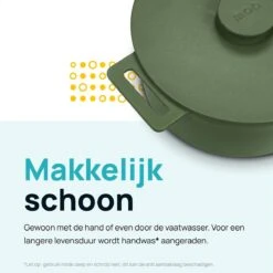 MOA Gietijzeren Braadpan - Inhoud 4,75 Liter - 26CM - Rond - Alle Warmtebronnen - Ook Voor Inductie - Gewicht 5,8 Kg - Olijfgroen - MC26OG 20 MOA Gietijzeren Braadpan - Inhoud 4,75 Liter - 26CM - Rond - Alle Warmtebronnen - Ook Voor Inductie - Gewicht 5,8 Kg - Olijfgroen - MC26OG -Eersteklas Kookgereiwinkel 1200x1200 1180