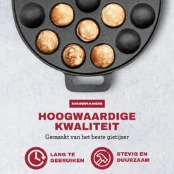 MM Brands Poffertjespan - Poffertjesmaker - Inductie / Oven / BBQ - Inclusief Handvat, Borstel En Vorken 12 MM Brands Poffertjespan - Poffertjesmaker - Inductie / Oven / BBQ - Inclusief Handvat, Borstel En Vorken -Eersteklas Kookgereiwinkel 1200x1200 1187