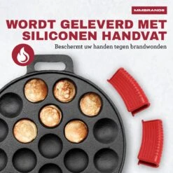 MM Brands Poffertjespan - Poffertjesmaker - Inductie / Oven / BBQ - Inclusief Handvat, Borstel En Vorken 15 MM Brands Poffertjespan - Poffertjesmaker - Inductie / Oven / BBQ - Inclusief Handvat, Borstel En Vorken -Eersteklas Kookgereiwinkel 1200x1200 1190