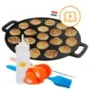 CuisiNoon® Poffertjespan Premium - Complete Poffertjesmaker Set - Inclusief Bakboek 2 CuisiNoon® Poffertjespan Premium - Complete Poffertjesmaker Set - Inclusief Bakboek -Eersteklas Kookgereiwinkel 1200x1200 1200