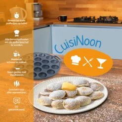 CuisiNoon® Poffertjespan Premium - Complete Poffertjesmaker Set - Inclusief Bakboek -Eersteklas Kookgereiwinkel 1200x1200 1204