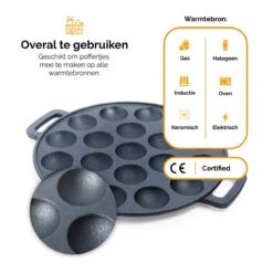 CuisiNoon® Poffertjespan Premium - Complete Poffertjesmaker Set - Inclusief Bakboek -Eersteklas Kookgereiwinkel 1200x1200 1206