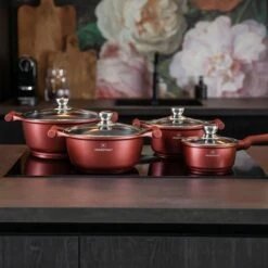 Herenthal Pannenset Inductie - Luxe 10-delige Koekenpan Inductie - Voor Alle Warmtebronnen - Pannen Met Glazen Deksels En Koudgrepen - Burgundy 17 Herenthal Pannenset Inductie - Luxe 10-delige Koekenpan Inductie - Voor Alle Warmtebronnen - Pannen Met Glazen Deksels En Koudgrepen - Burgundy -Eersteklas Kookgereiwinkel 1200x1200 122