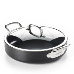 GreenPan Barcelona Infinity Pro Hapjespan Met Deksel 30cm - Zwart - Inductie - PFAS-vrij -Eersteklas Kookgereiwinkel 1200x1200 1275