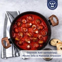 Westinghouse Hapjespan Inductie - Ø 32 Cm - Zwart Marmer - Speciale Editie - Met Deksel 17 Westinghouse Hapjespan Inductie - Ø 32 Cm - Zwart Marmer - Speciale Editie - Met Deksel -Eersteklas Kookgereiwinkel 1200x1200 1281