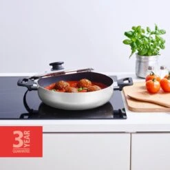 BRABANTIA INDU+ Hapjespan - Keramische Antiaanbaklaag - Met Deksel - Ø 28 Cm - Inductie - Pfas Vrij 11 BRABANTIA INDU+ Hapjespan - Keramische Antiaanbaklaag - Met Deksel - Ø 28 Cm - Inductie - Pfas Vrij -Eersteklas Kookgereiwinkel 1200x1200 1293