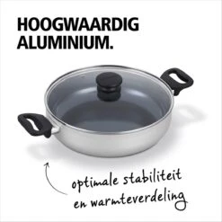 BRABANTIA INDU+ Hapjespan - Keramische Antiaanbaklaag - Met Deksel - Ø 28 Cm - Inductie - Pfas Vrij 13 BRABANTIA INDU+ Hapjespan - Keramische Antiaanbaklaag - Met Deksel - Ø 28 Cm - Inductie - Pfas Vrij -Eersteklas Kookgereiwinkel 1200x1200 1295