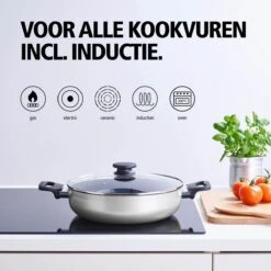 BRABANTIA INDU+ Hapjespan - Keramische Antiaanbaklaag - Met Deksel - Ø 28 Cm - Inductie - Pfas Vrij 14 BRABANTIA INDU+ Hapjespan - Keramische Antiaanbaklaag - Met Deksel - Ø 28 Cm - Inductie - Pfas Vrij -Eersteklas Kookgereiwinkel 1200x1200 1296