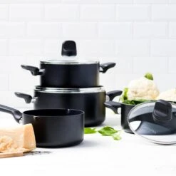 GreenPan Memphis Pannenset - 4-delig - Zwart - Inductie - PFAS-vrij 33 GreenPan Memphis Pannenset - 4-delig - Zwart - Inductie - PFAS-vrij -Eersteklas Kookgereiwinkel 1200x1200 136