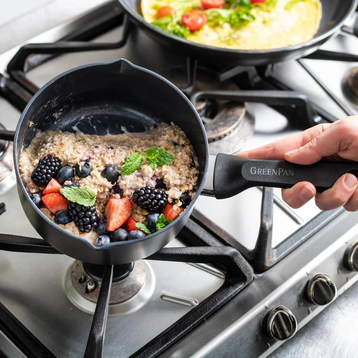 GreenPan Memphis Pannenset - 4-delig - Zwart - Inductie - PFAS-vrij 15 GreenPan Memphis Pannenset - 4-delig - Zwart - Inductie - PFAS-vrij - Afbeelding 13