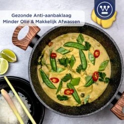 Westinghouse Kookpan/Braadpan Inductie - Ø 24 Cm - Zwart Marmer - Speciale Editie 15 Westinghouse Kookpan/Braadpan Inductie - Ø 24 Cm - Zwart Marmer - Speciale Editie -Eersteklas Kookgereiwinkel 1200x1200 16