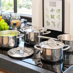 Sola Pannenset Blizz - 4 Delig - Ø Cm - Zilver - RVS - Sandwichbodem -Eersteklas Kookgereiwinkel 1200x1200 166