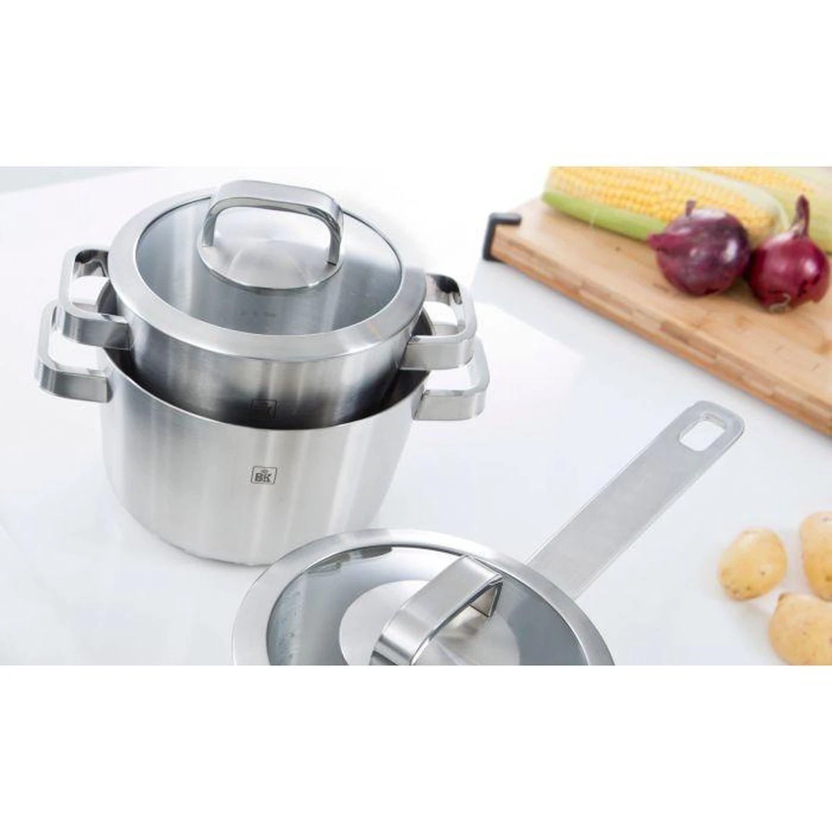 BK Conical Glas Pannenset - 4-delig - Glazen Deksels 6 BK Conical Glas Pannenset - 4-delig - Glazen Deksels - Afbeelding 4