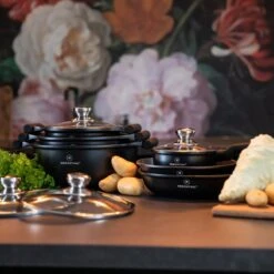 Herenthal Inductie Pannenset - Luxe 10-delige Koekenpanset - Voor Alle Warmtebronnen - Met Glazen Deksels En Koudgrepen - Zwart 19 Herenthal Inductie Pannenset - Luxe 10-delige Koekenpanset - Voor Alle Warmtebronnen - Met Glazen Deksels En Koudgrepen - Zwart -Eersteklas Kookgereiwinkel 1200x1200 206