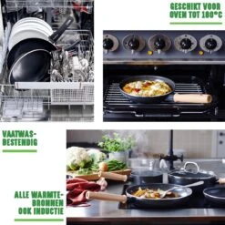 GreenChef Vintage Wokpan 28cm/3.7L - Zwart - Inductie - PFAS-vrij -Eersteklas Kookgereiwinkel 1200x1200 215