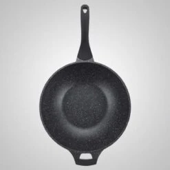 Royalty Line Marble Coating Wokpan - Met Glazen Deksel - Zwart - 32 Cm -Eersteklas Kookgereiwinkel 1200x1200 234