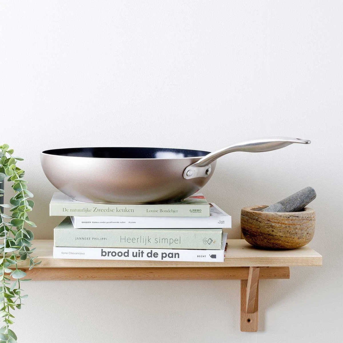 Greenpan Royal Wokpan Brons - 28 Cm 6 Greenpan Royal Wokpan Brons - 28 Cm - Afbeelding 4