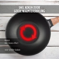 Rosmarino Black Line - Wokpan - Ø30cm - 100% PFAS & PFOA Vrij - Gegoten Aluminium - Non-stick Minerale Coating - Ergonomische Handgreep - Geschikt Voor Alle Warmtebronnen & Vaatwasser 22 Rosmarino Black Line - Wokpan - Ø30cm - 100% PFAS & PFOA Vrij - Gegoten Aluminium - Non-stick Minerale Coating - Ergonomische Handgreep - Geschikt Voor Alle Warmtebronnen & Vaatwasser -Eersteklas Kookgereiwinkel 1200x1200 345