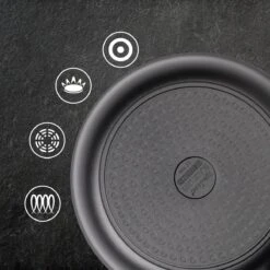 Rosmarino Black Line - Wokpan - Ø30cm - 100% PFAS & PFOA Vrij - Gegoten Aluminium - Non-stick Minerale Coating - Ergonomische Handgreep - Geschikt Voor Alle Warmtebronnen & Vaatwasser 25 Rosmarino Black Line - Wokpan - Ø30cm - 100% PFAS & PFOA Vrij - Gegoten Aluminium - Non-stick Minerale Coating - Ergonomische Handgreep - Geschikt Voor Alle Warmtebronnen & Vaatwasser -Eersteklas Kookgereiwinkel 1200x1200 347