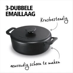 BRABANTIA THE DUTCH Gietijzeren Braadpan - Ø 28cm - MAT Zwart - Inductie 9 BRABANTIA THE DUTCH Gietijzeren Braadpan - Ø 28cm - MAT Zwart - Inductie -Eersteklas Kookgereiwinkel 1200x1200 36