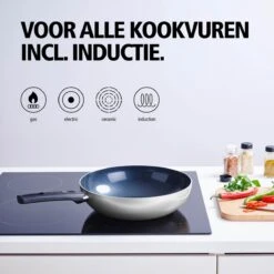 BRABANTIA INDU+ Wokpan - Keramische Antiaanbaklaag - Ø 28 Cm - Inductie - Pfas Vrij -Eersteklas Kookgereiwinkel 1200x1200 361