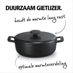 BRABANTIA THE DUTCH Gietijzeren Braadpan - Ø 28cm - MAT Zwart - Inductie 10 BRABANTIA THE DUTCH Gietijzeren Braadpan - Ø 28cm - MAT Zwart - Inductie -Eersteklas Kookgereiwinkel 1200x1200 37