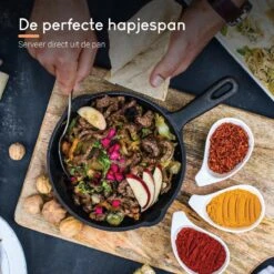 Ocina Gietijzeren Pan – ø30,5cm - Skillet - Koekenpan – Hapjespan – Koekenpan Inductie – Koekenpannenset - Gietijzeren Pan Bbq - Gietijzer -Eersteklas Kookgereiwinkel 1200x1200 400