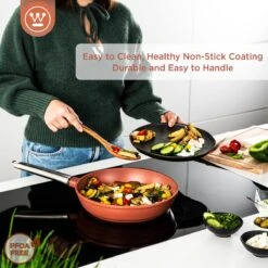 Westinghouse Performance Series - Koekenpan Inductie 28cm - Oven Geschikt - Rood - Geschikt Voor Alle Warmtebronnen -Eersteklas Kookgereiwinkel 1200x1200 417